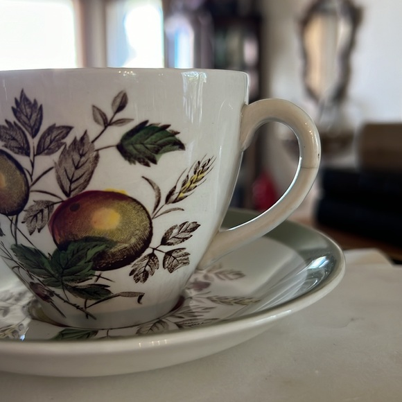 Vintage Alfred Meakin Hereford Platter, Cup + Saucer Set Staffordshire England - Picture 7 of 12